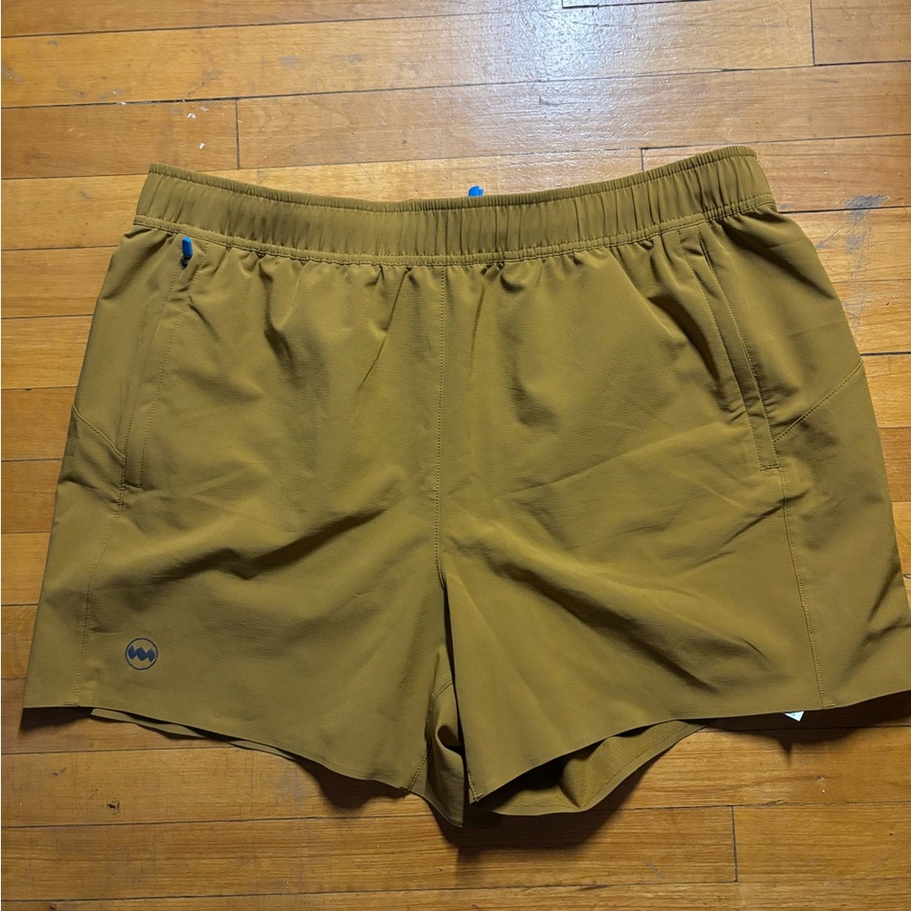Mustard Yellow Athletic Shorts by Janji